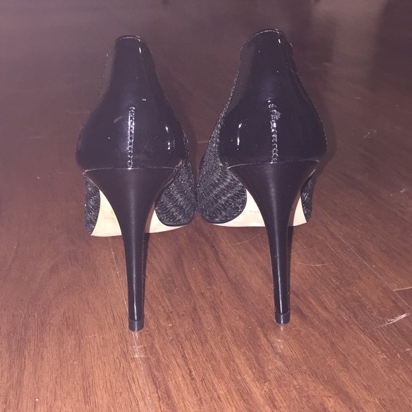 Donald J. Pliner black sequined 3 inch pumps - Picture 2 of 3